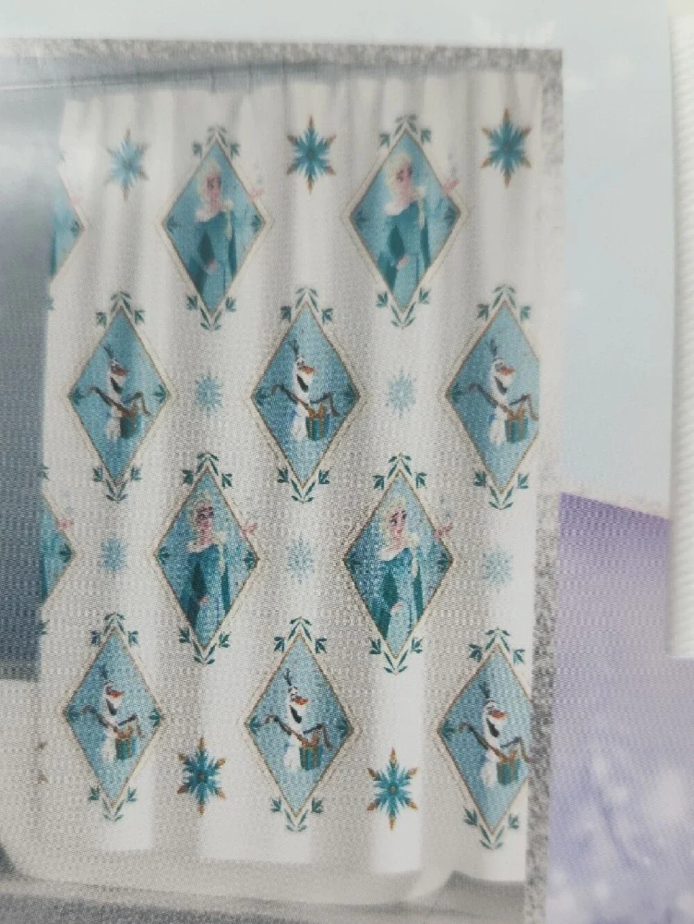 Disney Frozen Elsa Olaf Christmas Shower Curtain